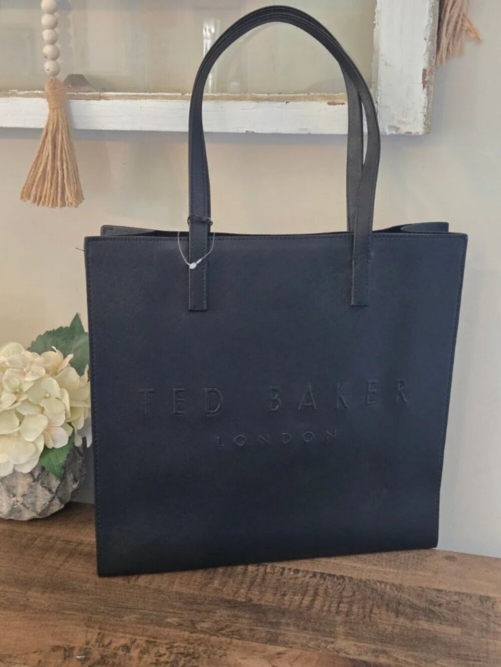TED BAKER LONDON "The Icon" Black Tote Bag NWT - Picture 8 of 11
